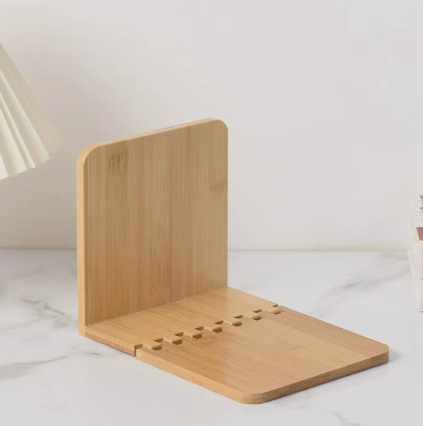 Bamboo Expandable Napkin Holder Adjustable Wooden Tissue Organizer
