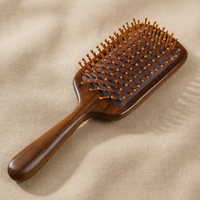 Cushion Air Massage Comb – Long Hair Detangling Brush Sandalwood Scalp Meridian Volumizing Comb