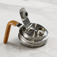 Stainless Steel Cold Brew Coffee Pot Lid with Handle Replacement Top Cover for French Press / Iced Coffee Maker
