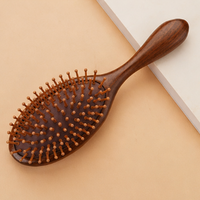 Cushion Air Massage Comb – Long Hair Detangling Brush Sandalwood Scalp Meridian Volumizing Comb