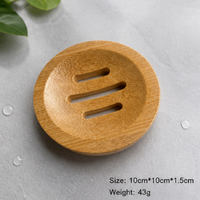 Natural Bamboo Soap Box – Reusable Wooden Soap Dish Holder with Drainage