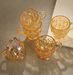 Vintage Amber Glass Coffee Mug with Handle