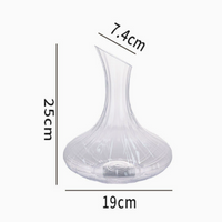 Creative Glass Wine Decanter, Elegant Crystal Style Wine Carafe