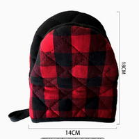 Plaid Heat Resistant Oven Mitt Kitchen Cooking Glove