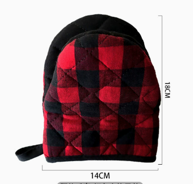 Plaid Heat Resistant Oven Mitt Kitchen Cooking Glove