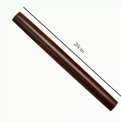Ebony Wood Rolling Pin, Wooden Dough Roller for Wonton Wrappers