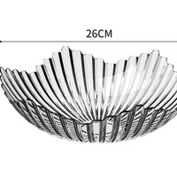 Modern PET Fruit Bowl – Wave Edge Decorative Serving Bowl for Fruits, Desserts and Home Decoration