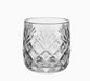 Textured Crystal Style Glass Tumbler Drinking Cup