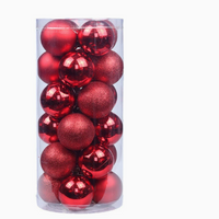 Christmas Tree Ball Ornaments  Shatterproof Plastic Holiday Decorations