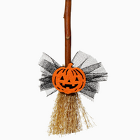 Mini Halloween Witch Broom Hanging Ornament