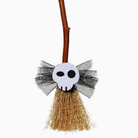 Mini Halloween Witch Broom Hanging Ornament